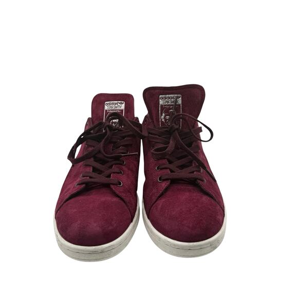 Adidas‎ Stan Smith Velvet Maroon Sneaker Men’s Size 12 - Picture 2 of 8